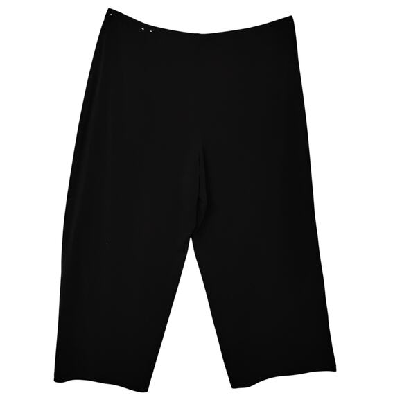 Alfani Capri Pants Size XL Black Elastic Waist Relaxed Fit Stretchy Material - Picture 4 of 4